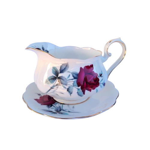 Royal Albert Sweet Romance Sauce Boat and Underplate