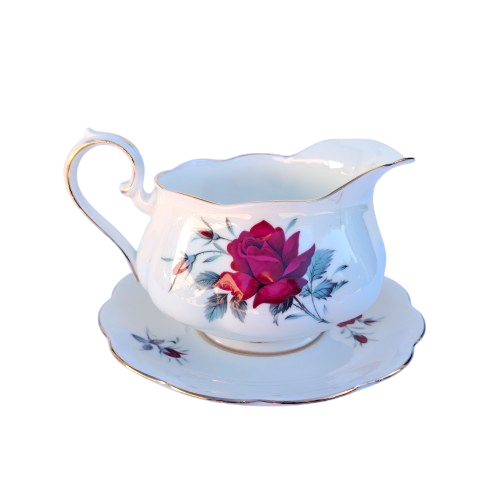 Royal Albert Sweet Romance Sauce Boat and Underplate