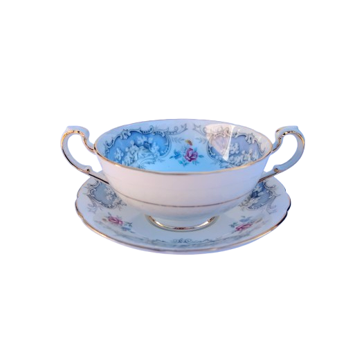 Paragon Dubarry Soup Coupe and Saucer