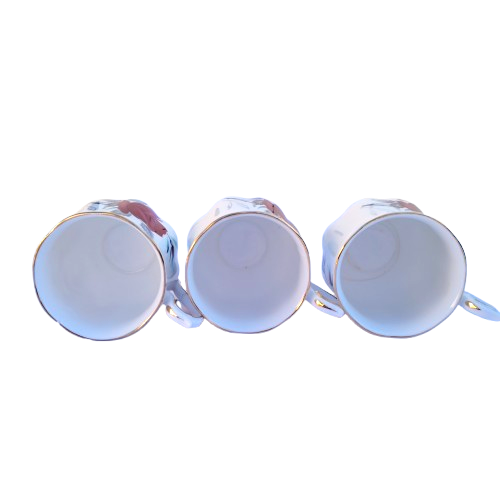 Royal Albert Sweet Romance three demitasse coffee cups