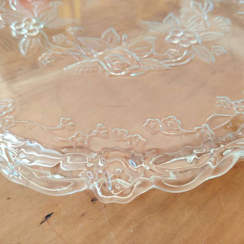 Mikasa Crystal Angelique Large Serving Cake Platter