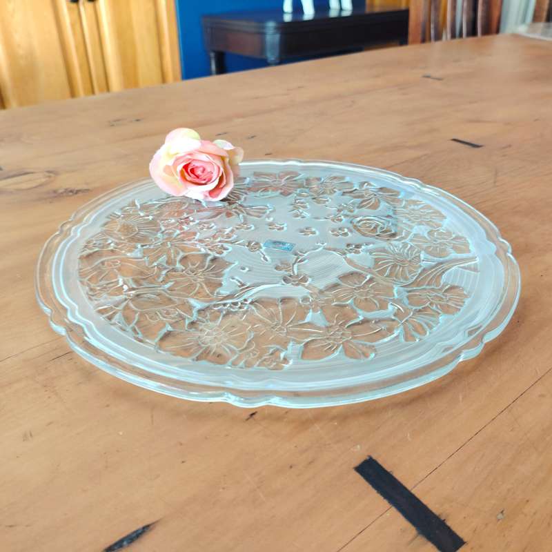 Kedaung Crystal Large Glass Serving Platter