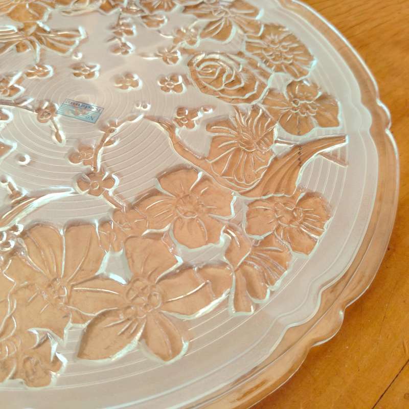 Kedaung Crystal Large Glass Serving Platter