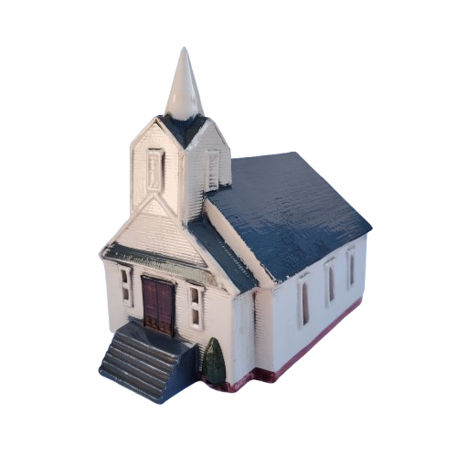 Large Ceramic Church For Light Church 1995 #865