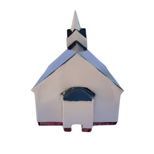 Large Ceramic Church For Light Church 1995 #865
