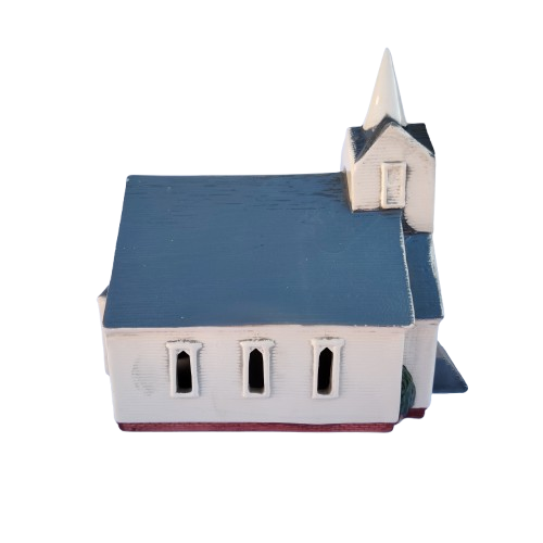 Large Ceramic Church For Light Church 1995 #865
