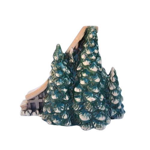 Large Ceramic House For Light Iola Winter Ski Slope 1992 #723