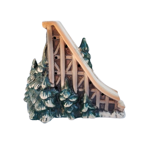 Large Ceramic House For Light Iola Winter Ski Slope 1992 #723