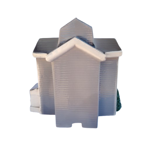 Large Ceramic House For Light Iola Mills 1994 #974