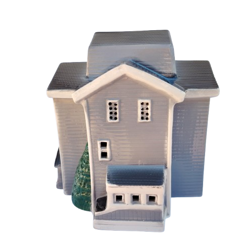 Large Ceramic House For Light Iola Mills 1994 #974