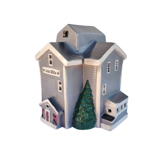 Large Ceramic House For Light Iola Mills 1994 #974