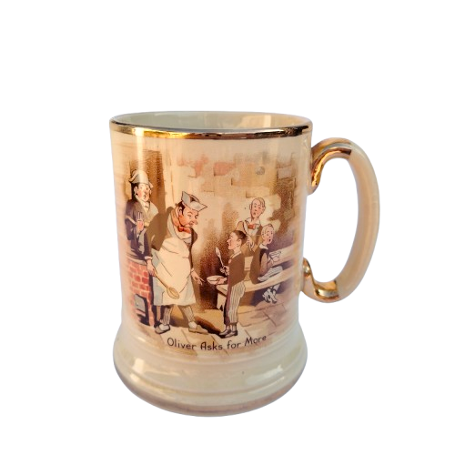 Arthur Wood Porcelain Tankard No 3752 David Dines with Micawber