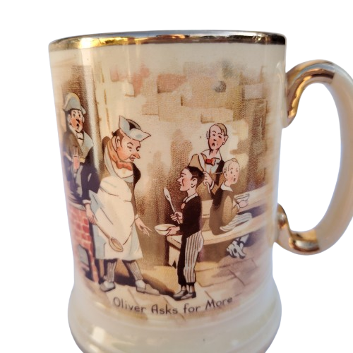 Arthur Wood Porcelain Tankard No 3752 David Dines with Micawber