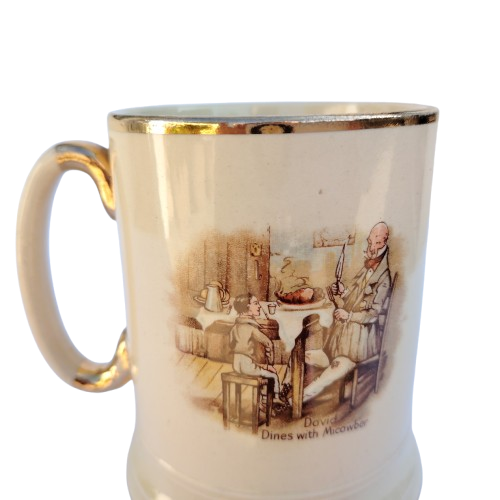 Arthur Wood Porcelain Tankard No 3752 David Dines with Micawber