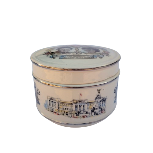 Sadler Royal Wedding Charles & Diana Lidded Trinket Dish Pot