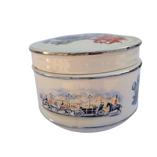 Sadler Royal Wedding Charles & Diana Lidded Trinket Dish Pot