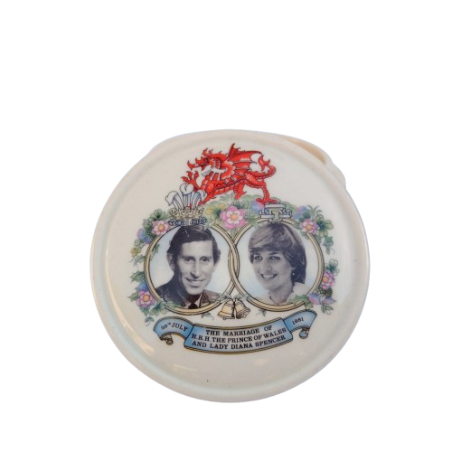 Sadler Royal Wedding Charles & Diana Lidded Trinket Dish Pot