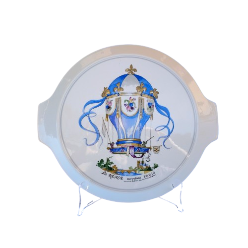 Cake plate Villeroy Boch Germany Le Ballon La Reale Survolant Paris