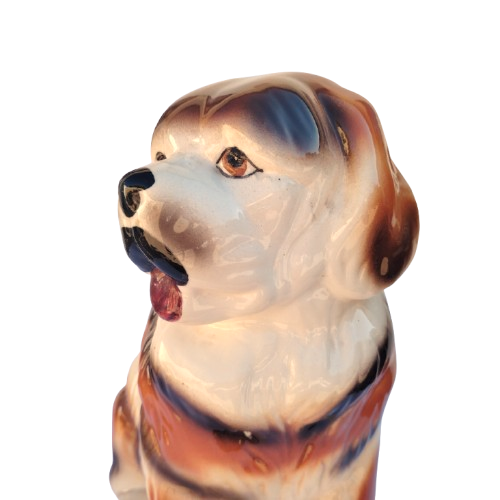 Huge vintage Ceramic figurine of an Saint Bernard Dog