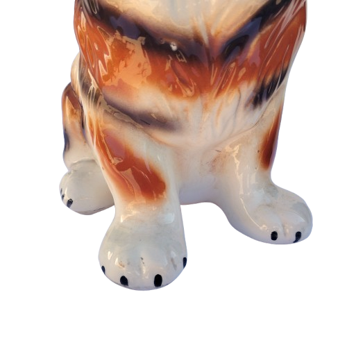 Huge vintage Ceramic figurine of an Saint Bernard Dog