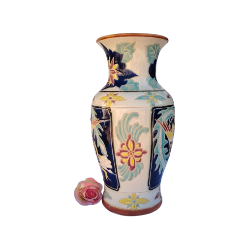 Oriental Asian Vietnamese Pottery Large Vase