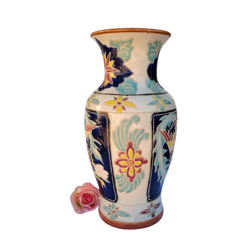 Oriental Asian Vietnamese Pottery Large Vase