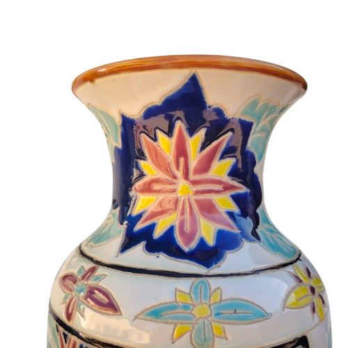 Oriental Asian Vietnamese Pottery Large Vase