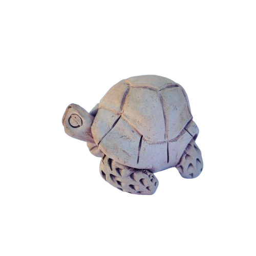 Pottery Clay Tortoise Animal Figurine
