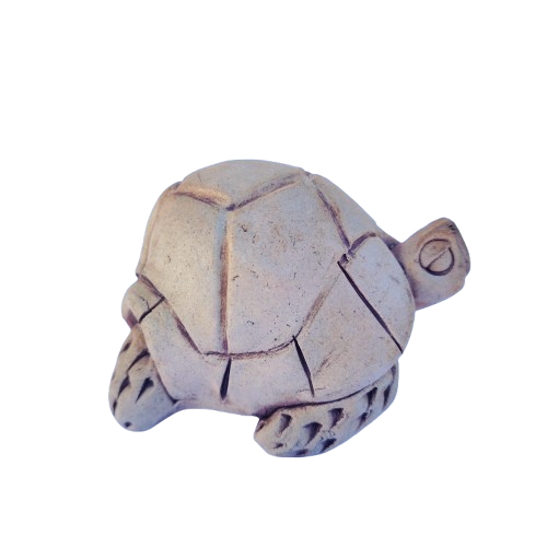 Pottery Clay Tortoise Animal Figurine