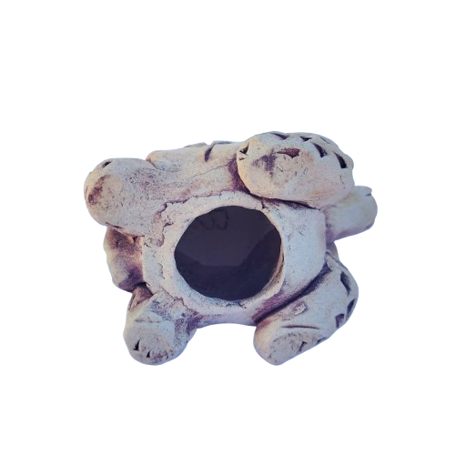 Pottery Clay Tortoise Animal Figurine