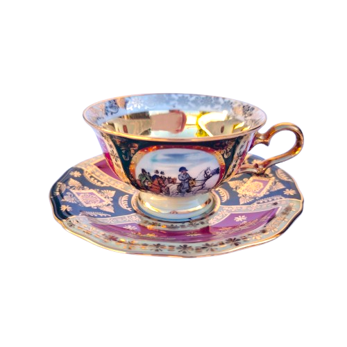 JK Decor Carlsbad Love Story artwork Cup and saucer