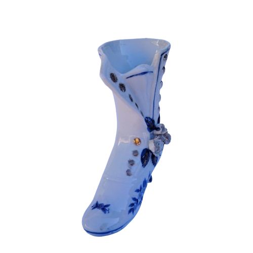 Dutch Delft Blue and Gold Boot