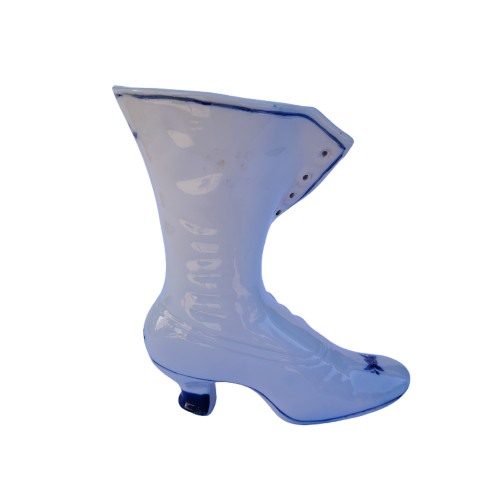 Dutch Delft Blue and Gold Boot