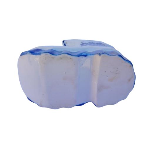 Dutch Delft Blue and White Boot