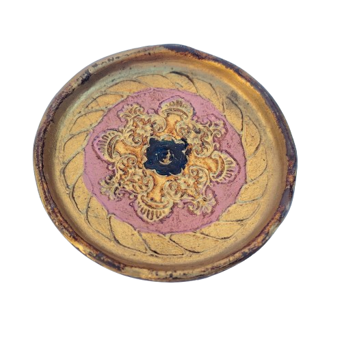 Italian Mid Century Hollywood Regency Florentine 6 coasters