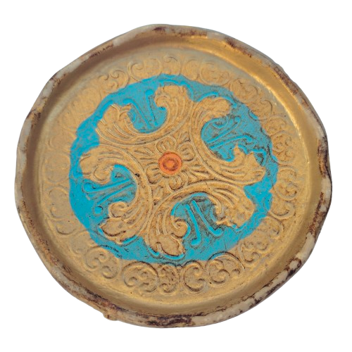 Italian Mid Century Hollywood Regency Florentine 6 coasters