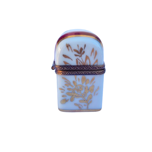Limoges France Porcelain Trinket Box with 2 Perfume Bottles