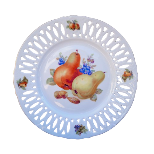 Winterling Bavaria Germany Porcelain Plate with Fruit x 7