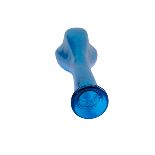 Empoli Italian Vintage Blue Glass Decanter Genie Bottle