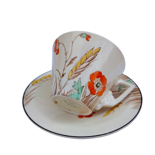 Art Deco Burleigh Ware Burgess & Leigh Wheat Tea Set