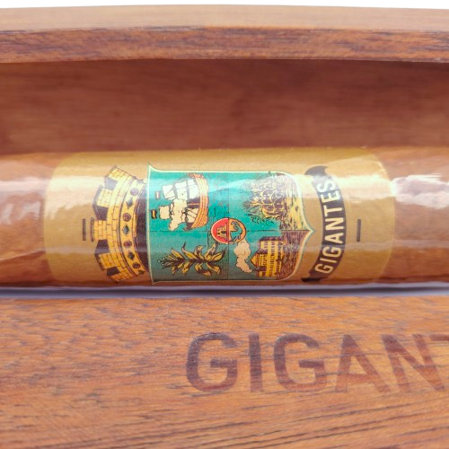 Very Large original Gigantes Tabacalera Cigar in original wooden case