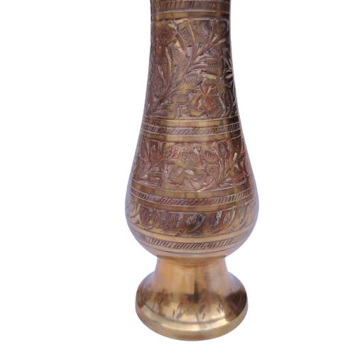 Pair of vintage Brass Copper vases from India