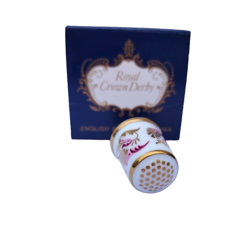 Royal Crown Derby The Purple Scroll Thimble