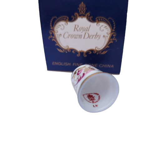 Royal Crown Derby The Purple Scroll Thimble