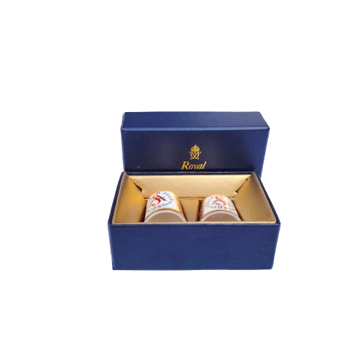 Pair Royal Crown Derby Thimbles Ltd 5000
