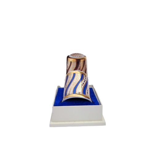 Royal Crown Derby The Spiral Stripe Thimble