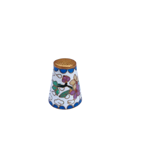 Cloisonne Enameled Flower Thimble