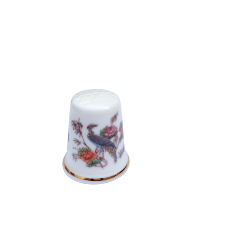 Wedgwood Fine Bone China Kutana Crane Thimble