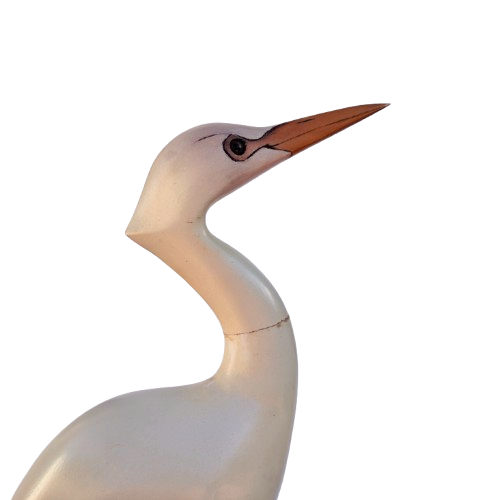 Feathers of Knysna carved and hand painted Egret Ltd Bird