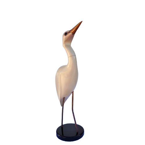 Feathers of Knysna carved and hand painted Egret Ltd Bird
